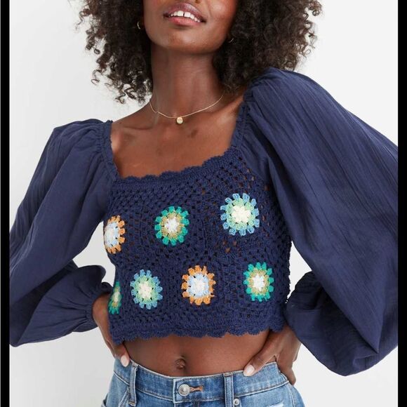 aerie Tops - Aerie Crochet Vacay Top